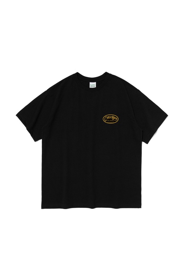 CARGOBROS - 반팔티셔츠 - SMALL LOGO OVER SHORT SLEEVE T-SHIRT (BLACK)