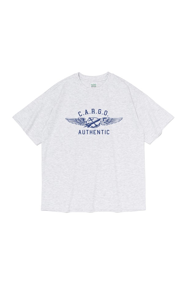 CARGOBROS - 반팔티셔츠 - CARGO WINGS OVER SHORT SLEEVE T-SHIRT (GRAY)