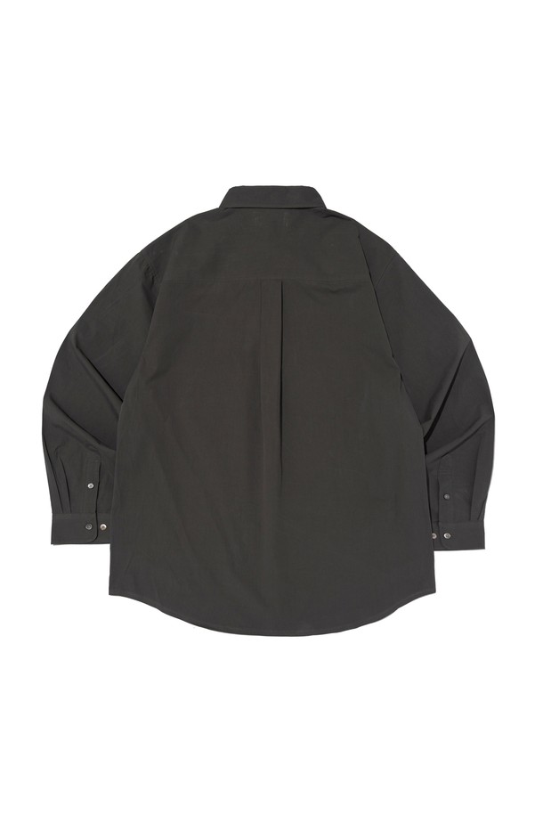 CARGOBROS - 긴팔셔츠 - SOLID OXFORD OVERFIT SHIRT (CHARCOAL)
