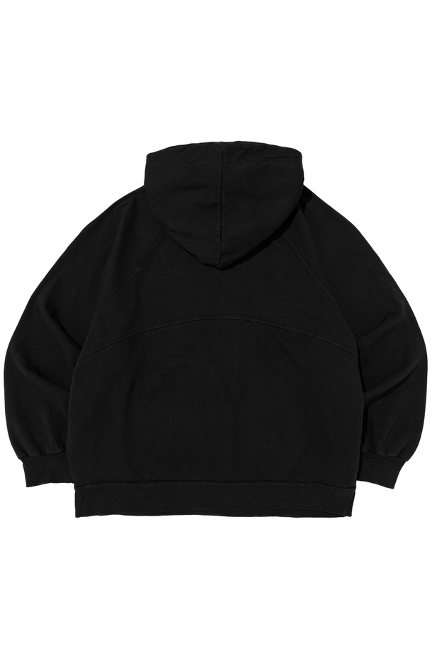 CARGOBROS - 후디 - PIGMENT POINT OVER HOODED T-SHIRT (CHARCHOL)