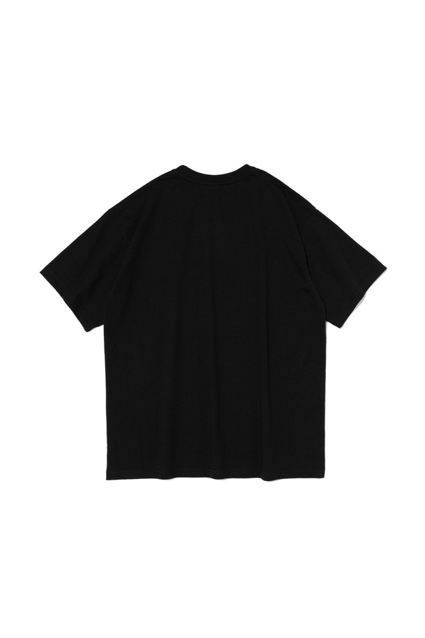 CARGOBROS - 반팔티셔츠 - CIRCLE SMALL LOGO OVER SHORT SLEEVE T-SHIRT (BLACK)
