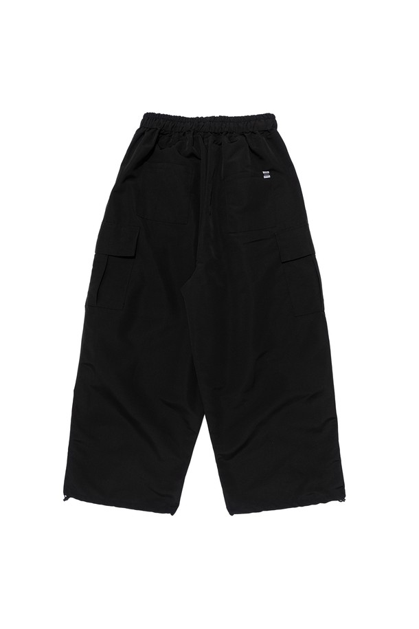 CARGOBROS - 캐주얼팬츠 - HEAVY FLOW NYLON CARGO WIDE PANTS (BLACK)