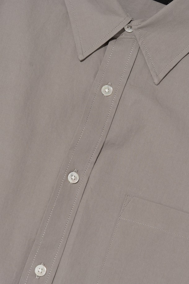 CARGOBROS - 긴팔셔츠 - SOLID OXFORD OVERFIT SHIRT (GRAY)