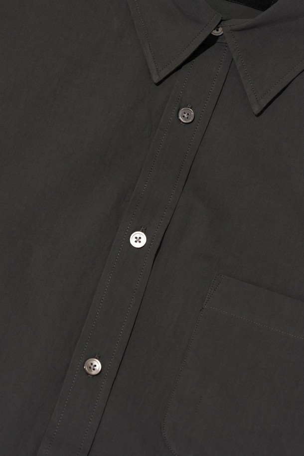 CARGOBROS - 긴팔셔츠 - SOLID OXFORD OVERFIT SHIRT (CHARCOAL)