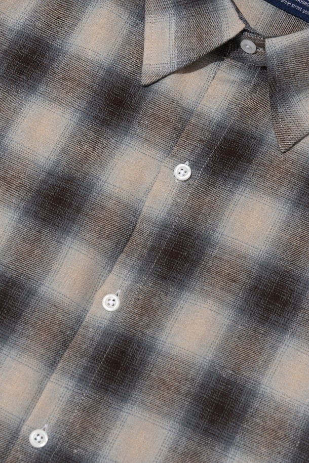 CARGOBROS - 긴팔셔츠 - VINTAGE TARTAN CHECK SHIRT (BLUE)