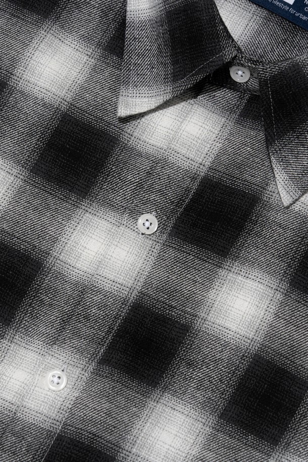 CARGOBROS - 긴팔셔츠 - VINTAGE TARTAN CHECK SHIRT (BLACK)
