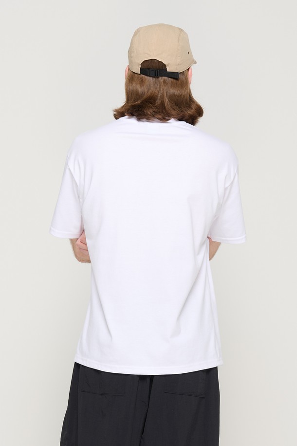 CARGOBROS - 반팔티셔츠 - ARCH LOGO OVER SHORT SLEEVE T-SHIRT (WHITE)