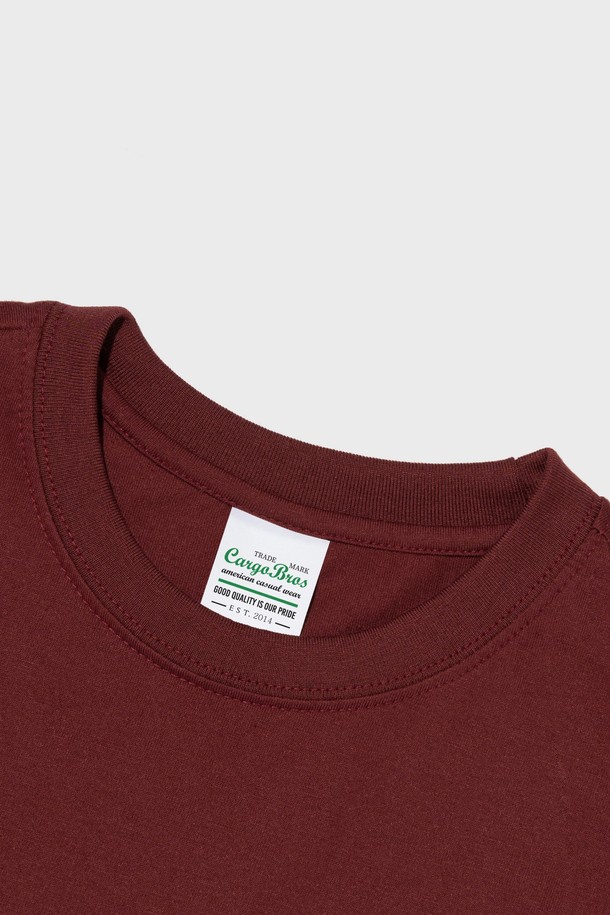 CARGOBROS - 반팔티셔츠 - TECH WIND OVER SHORT SLEEVE T-SHIRT (WINE)