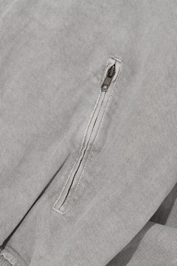 CARGOBROS - 블루종/점퍼 - PIGMENT WASHED BLOUSON JACKET (GRAY)