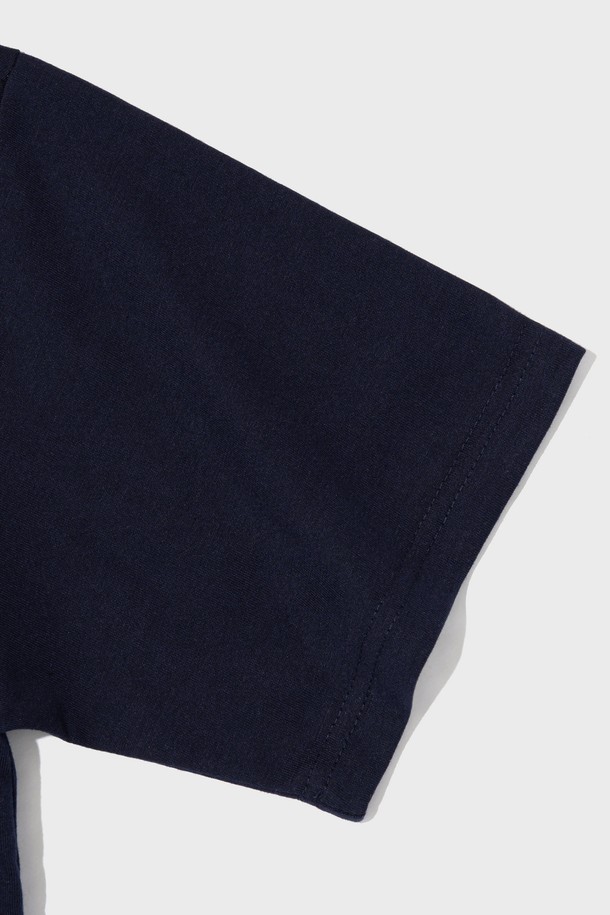 CARGOBROS - 반팔티셔츠 - OLD SCHOOL LOGO OVER SHORT SLEEVE T-SHIRT (NAVY)