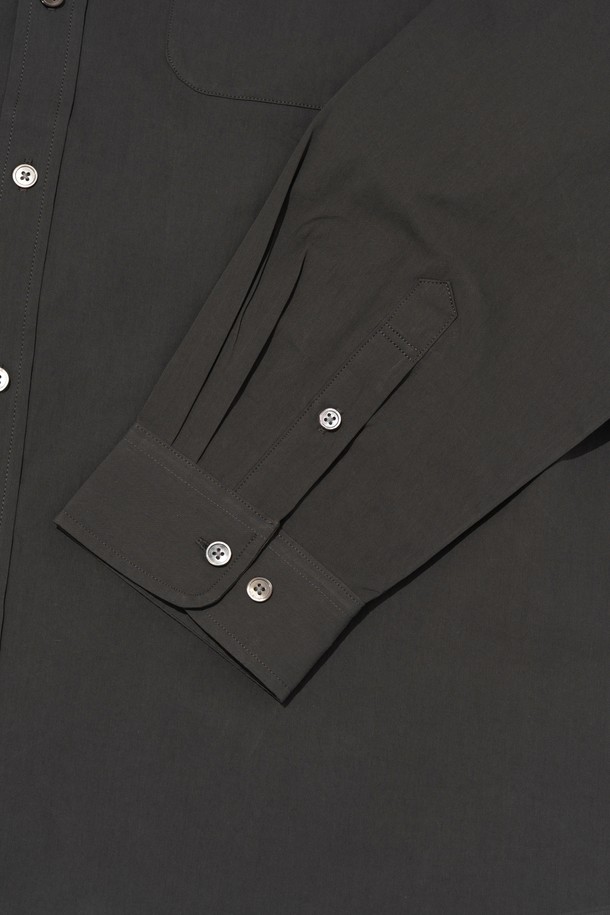 CARGOBROS - 긴팔셔츠 - SOLID OXFORD OVERFIT SHIRT (CHARCOAL)