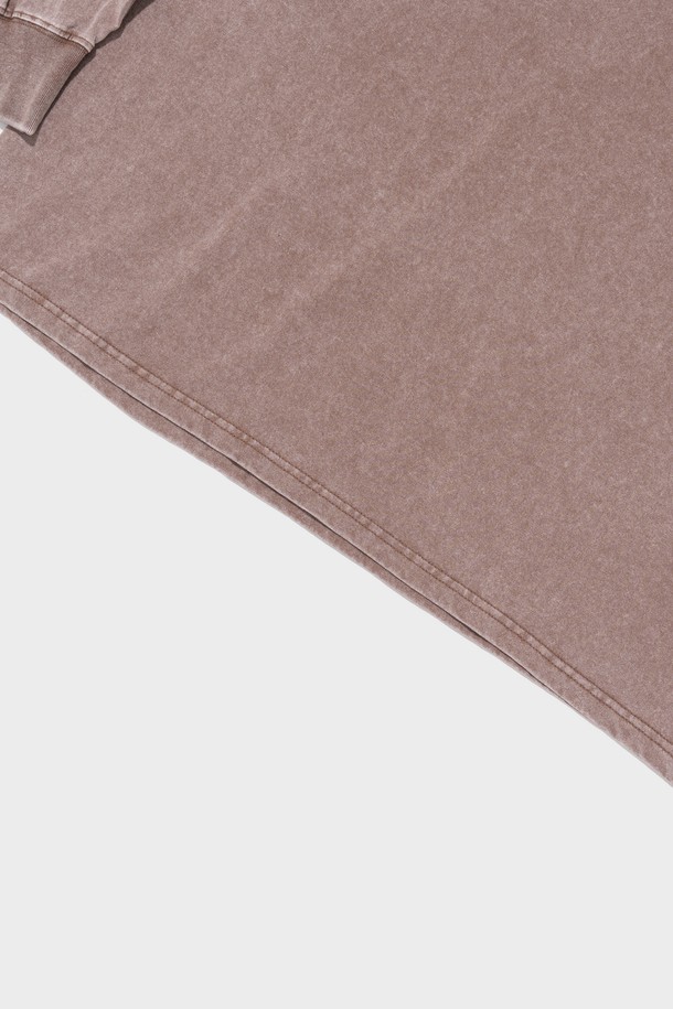 CARGOBROS - 긴팔티셔츠 - PIGMENT WASHED LONG SLEEVE T-SHIRT (BROWN)