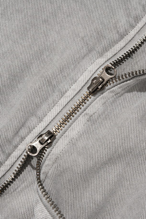 CARGOBROS - 블루종/점퍼 - PIGMENT WASHED BLOUSON JACKET (GRAY)