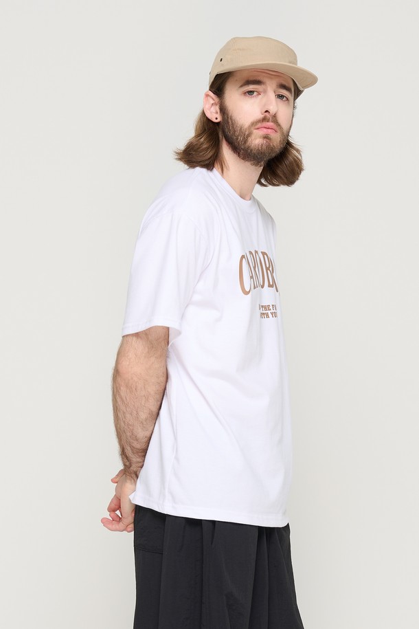 CARGOBROS - 반팔티셔츠 - ARCH LOGO OVER SHORT SLEEVE T-SHIRT (WHITE)