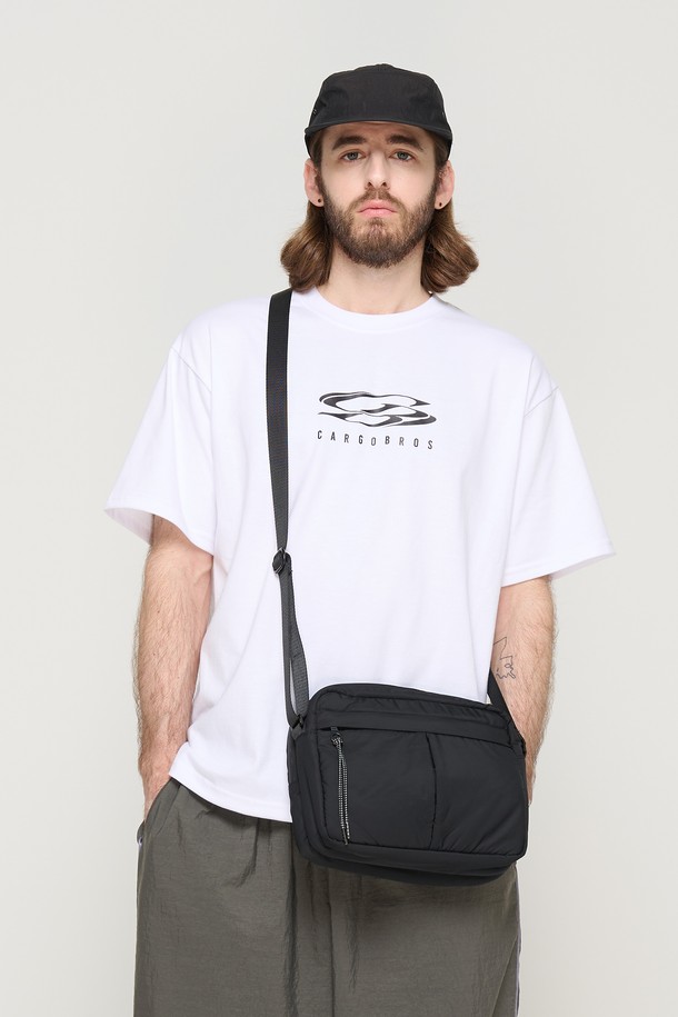 CARGOBROS - 반팔티셔츠 - CIRCLE LOGO OVERSIZED SHORT SLEEVE T-SHIRT (WHITE)