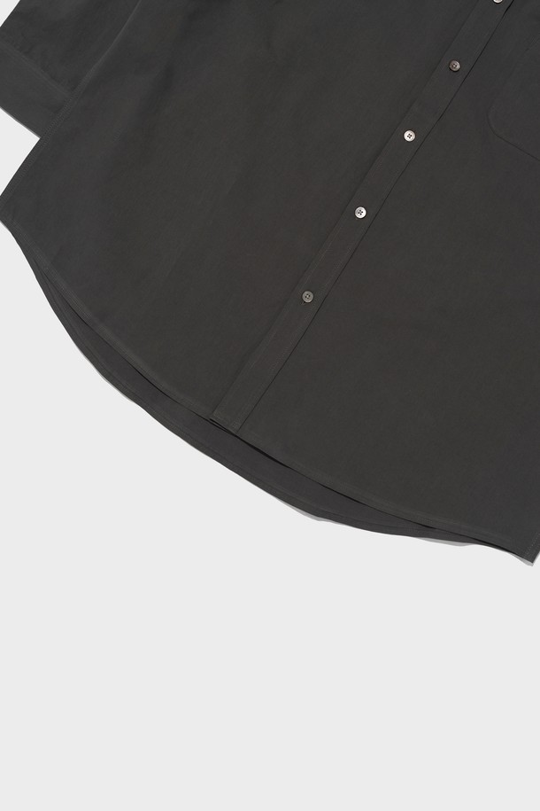CARGOBROS - 긴팔셔츠 - SOLID OXFORD OVERFIT SHIRT (CHARCOAL)