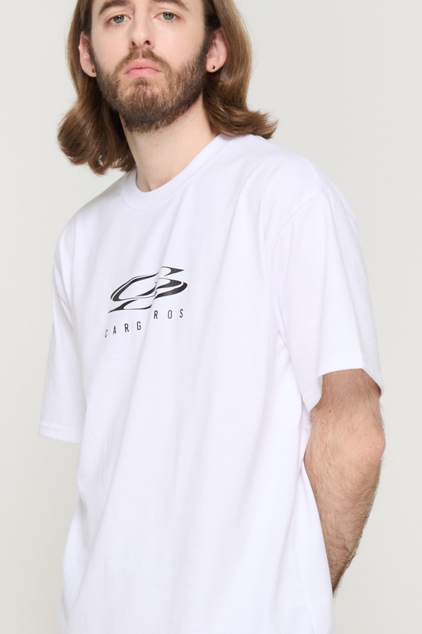 CARGOBROS - 반팔티셔츠 - CIRCLE LOGO OVERSIZED SHORT SLEEVE T-SHIRT (WHITE)