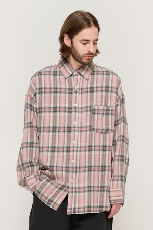 CB FLANNEL OVER CHECK SHIRT (PINK)