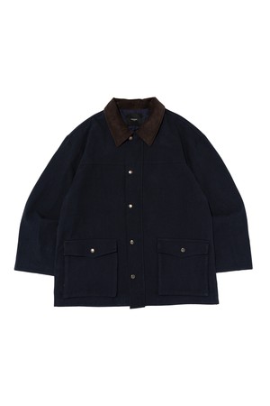 VINTAGE CANVAS WASHING WORK JACKET (NAVY)