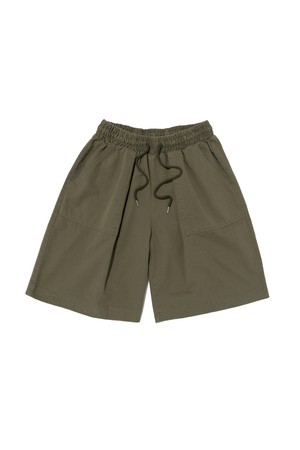 코튼 퍼티그 버뮤다 팬츠 (카키)