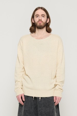 BOUCLE ROUND KNIT (IVORY)