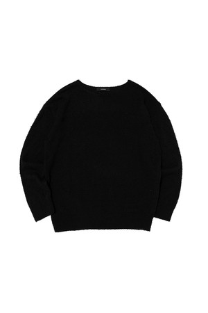 BOUCLE ROUND KNIT (BLACK)