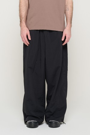SIDE WAVE STRING ANORAK BANDING PANTS (BLACK)