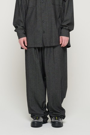 NONFADE WIDE BANDING PANTS (BLACK)