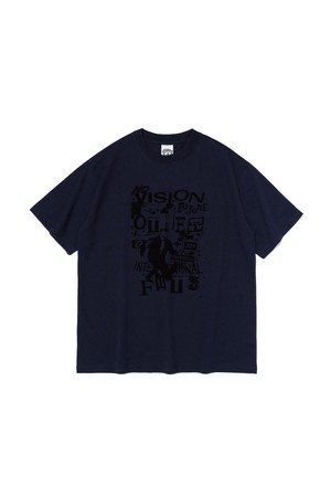 NO-VISION 반팔티셔츠 (네이비)