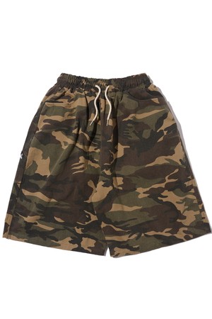 CAMO PATTERN BIO BERMUDA PANTS (KHAKI)