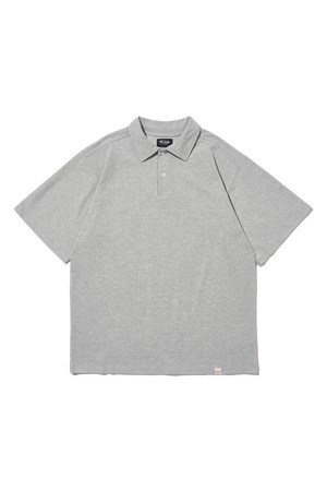 SORONA BASIC COLLAR SHORT-SLEEVE (GRAY)
