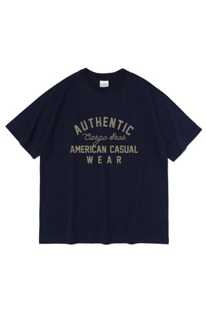 AMERICAN AUTHENTIC  SHORT SLEEVE T-SHIRT (NAVY)