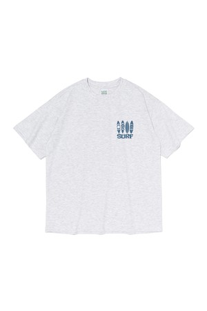 TRAVEL LINE SURF SHORT-SLEEVE T-SHIRT (GRAY)