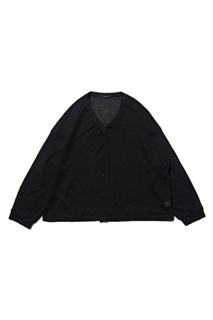 TWO BUTTON SUMMER OVER CARDIGAN (BLACK)