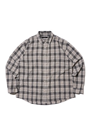 PIGMENT SEMI-CHECK SHIRT (BEIGE)