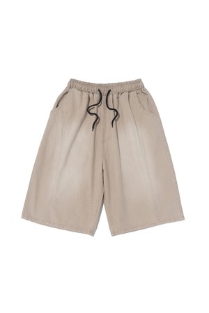 SIDE WAVE CACCION BERMUDA PANTS (BEIGE)