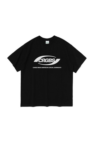 (BIG SIZE) OVER BOX LOGO SHORT SLEEVE T-SHIRT (BLACK)