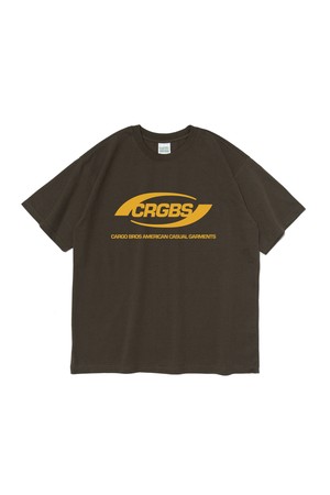 (BIG SIZE) OVER BOX LOGO SHORT SLEEVE T-SHIRT (KHAKI)