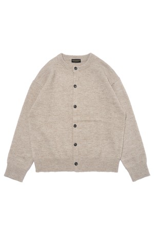 울 블렌드 라운드 니트 가디건  (오트밀)