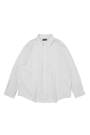 에센셜 모던핏 스트라이프 셔츠 (베이지)