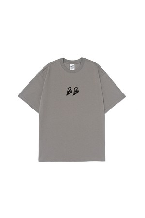 BB 타이포 티셔츠 (그레이)
