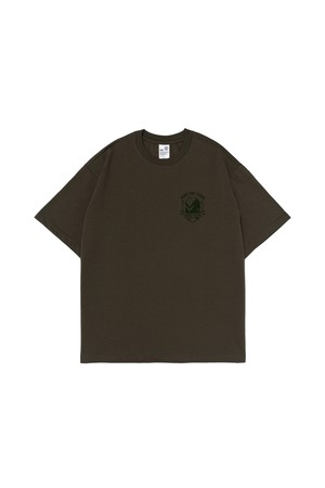 서프 클럽 로고 티셔츠 (카키)