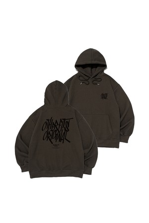 [기모/NO기모] 스트릿 로고 후드티셔츠 (카키)