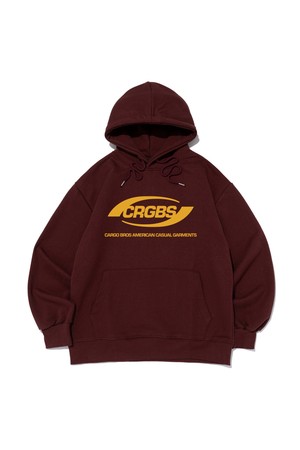 OVER BOX LOGO OVER HOOD T-SHIRT (BURGUNDY)