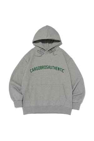 ARCH LOGO OVER HOOD T-SHIRT (GRAY)