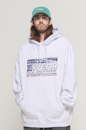 TECH GARMENT OVER HOOD T-SHIRT (LIGHT GRAY)