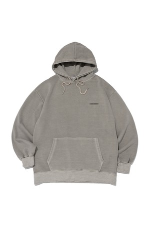 ESSENTIAL LOGO PIGMENT HOOD T-SHIRT (BEIGE)