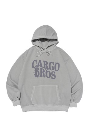 VINTAGE WAVE LOGO PIGMENT HOOD T-SHIRT (GRAY)