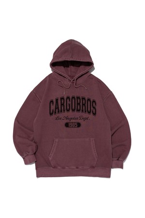 ARCH LOGO 1985 PIGMENT HOOD T-SHIRT (BURGUNDY)