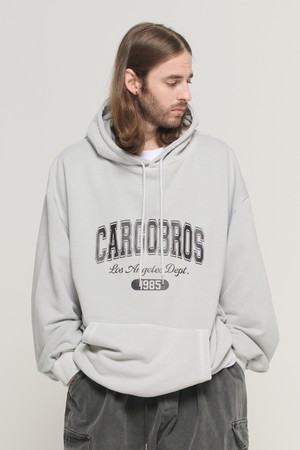 ARCH LOGO 1985 PIGMENT HOOD T-SHIRT (GRAY)